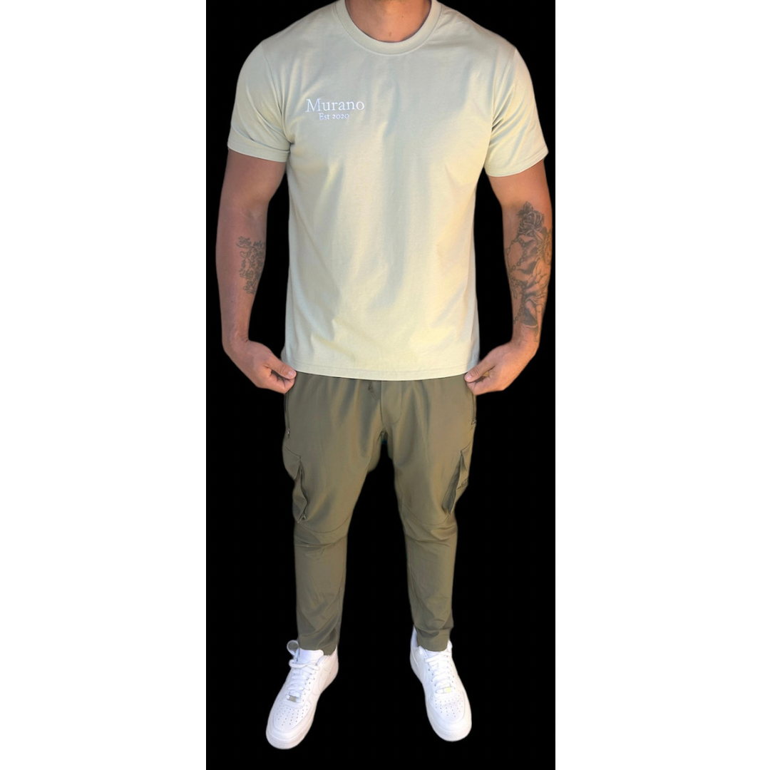 Cream MURANO embroidered T shirt