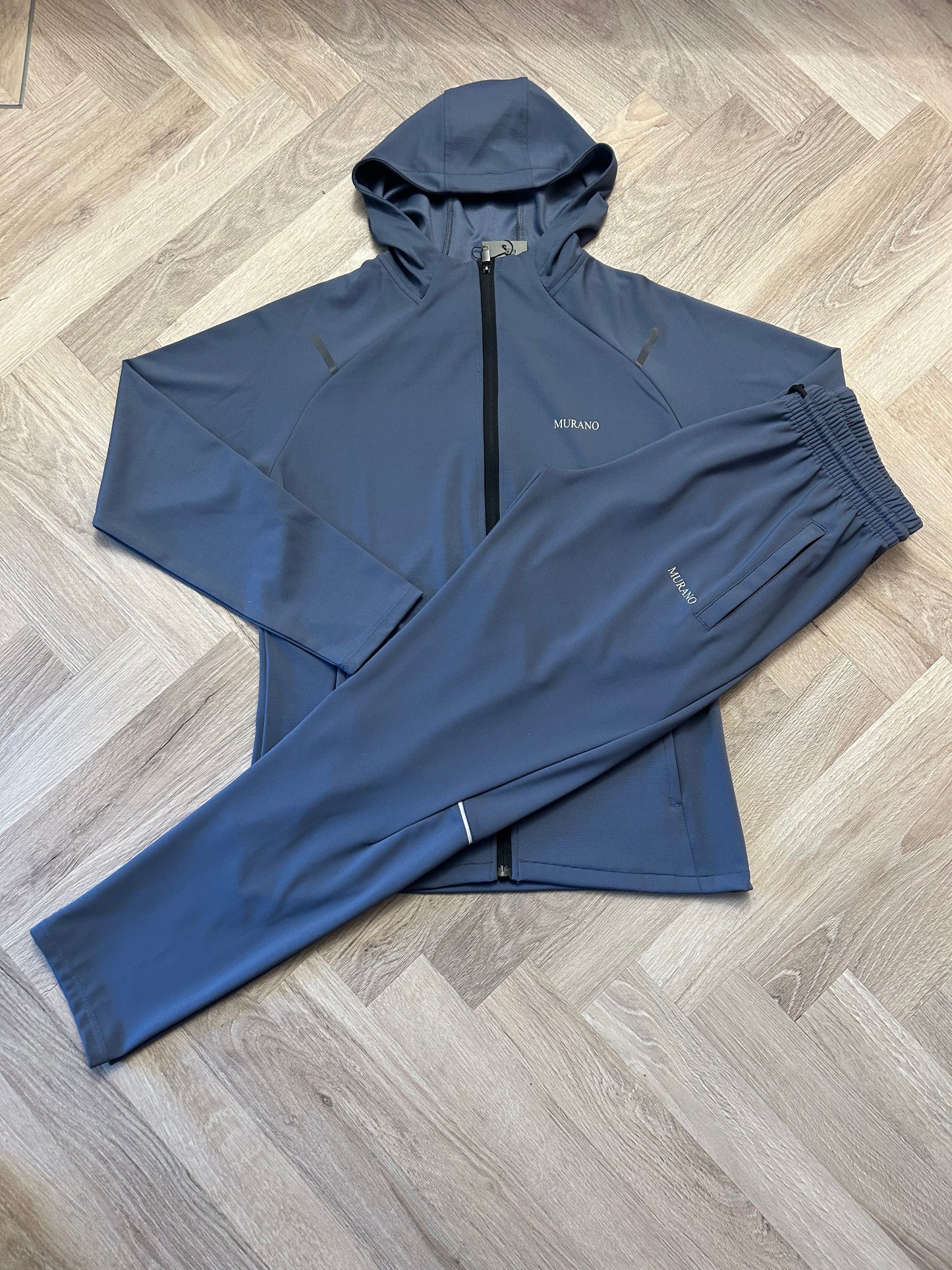 Blue Hooded Tracksuit BOTTOMS