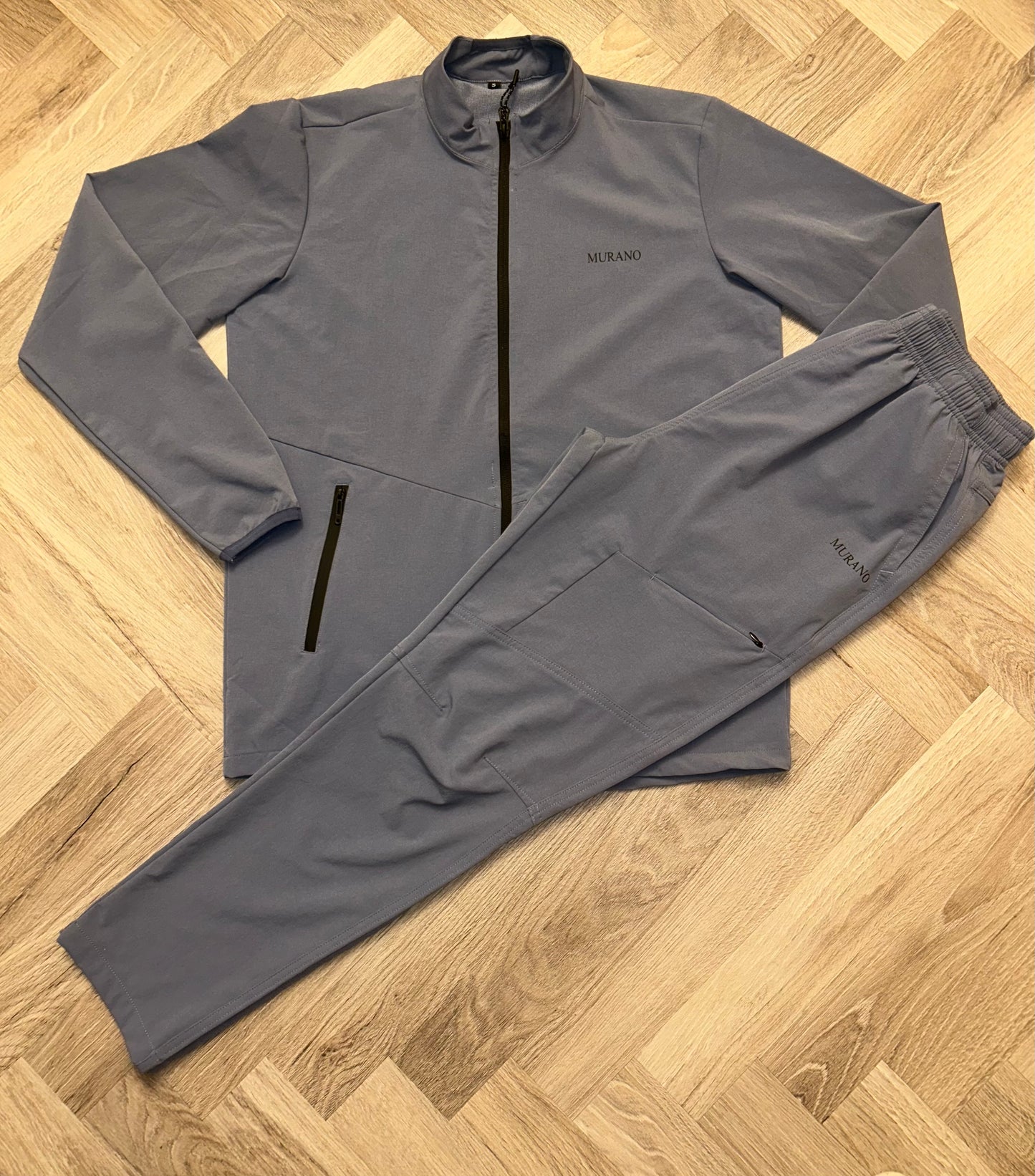 Blue Round Neck tracksuit TOP