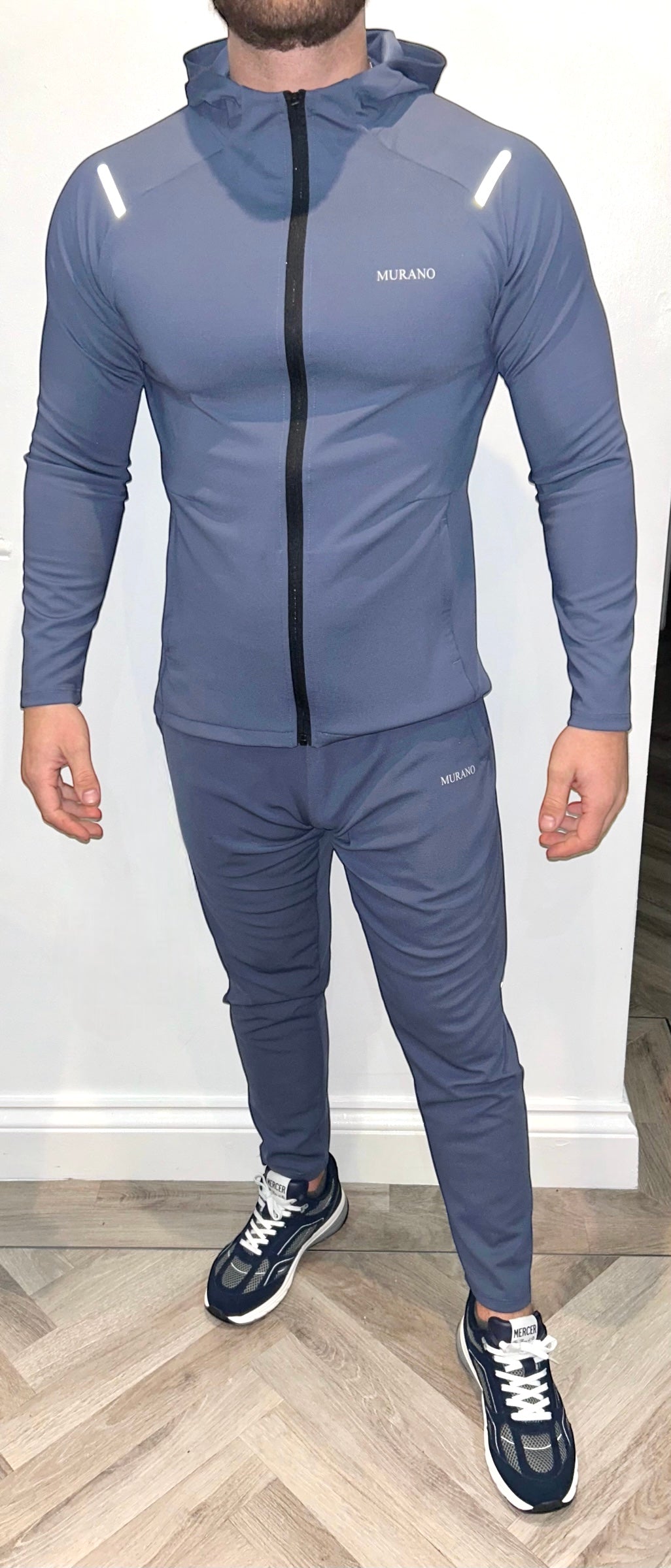 Blue Hooded Tracksuit BOTTOMS