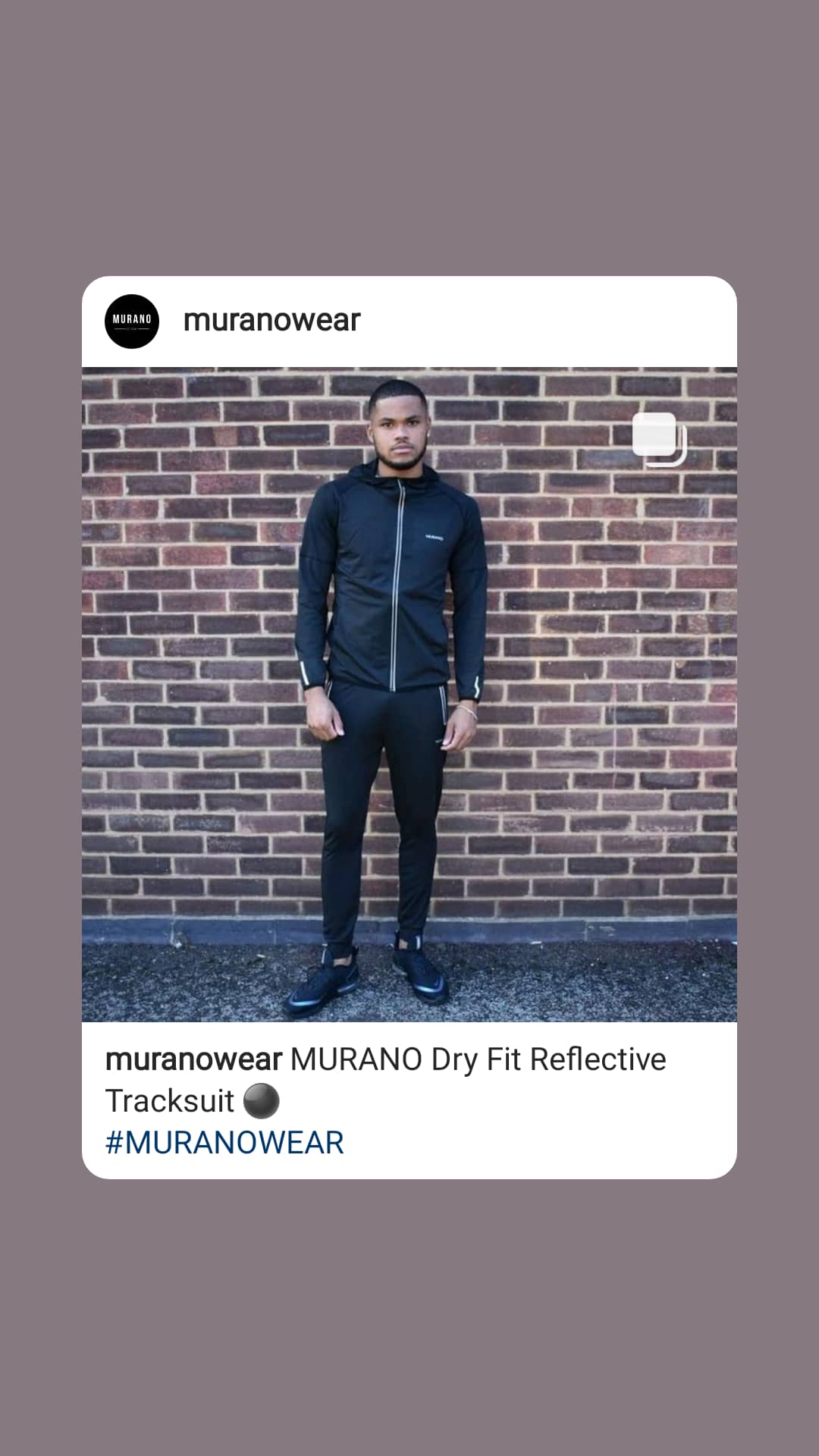 Murano Dry Fit Reflective Tracksuit