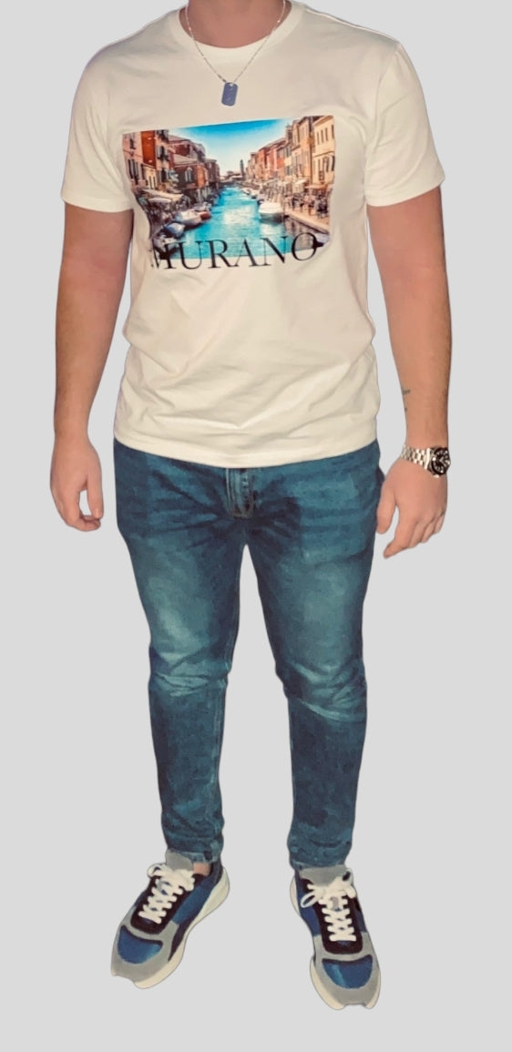White Murano printed T shirt 🛶