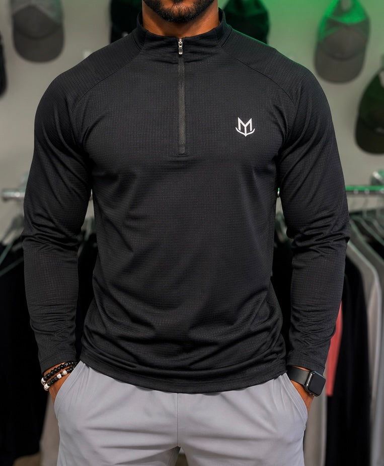MURANO Active ¼ Zip Black