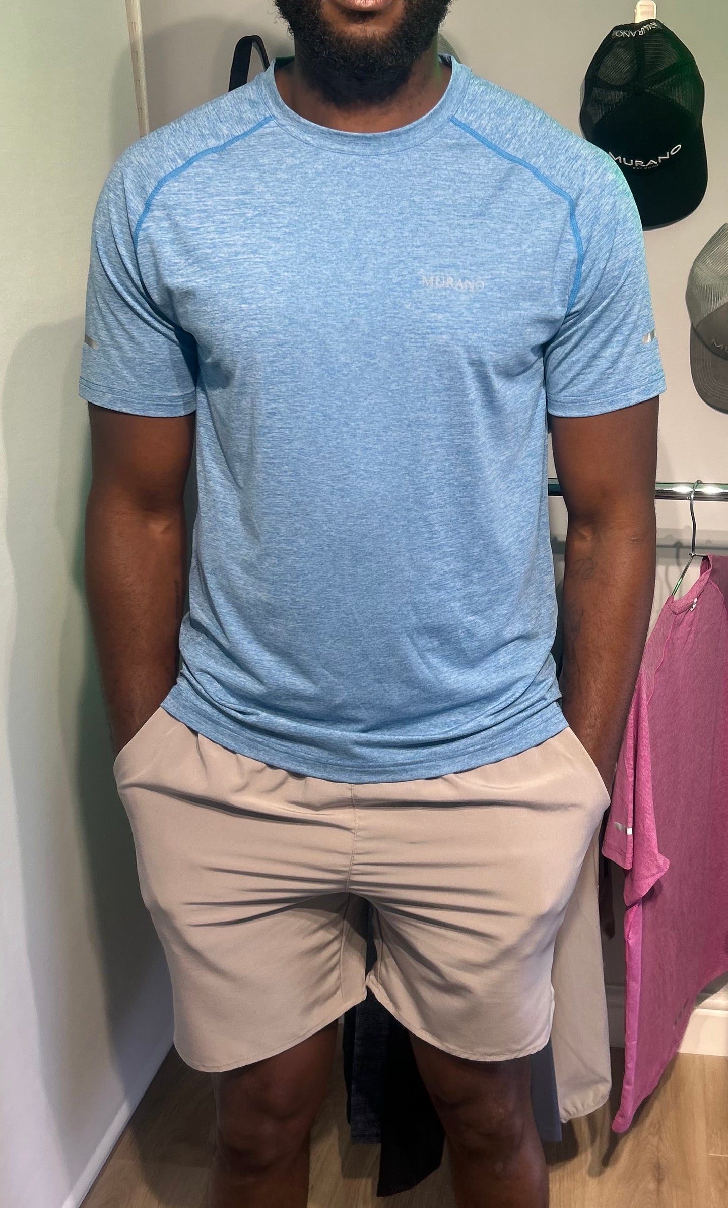 MURANO MENS DRY FIT TShirt - BABY BLUE