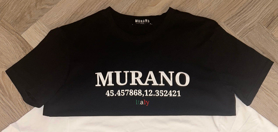 Black MURANO printed T shirt