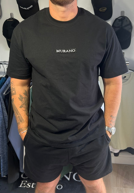 Mens Black Oversized Set