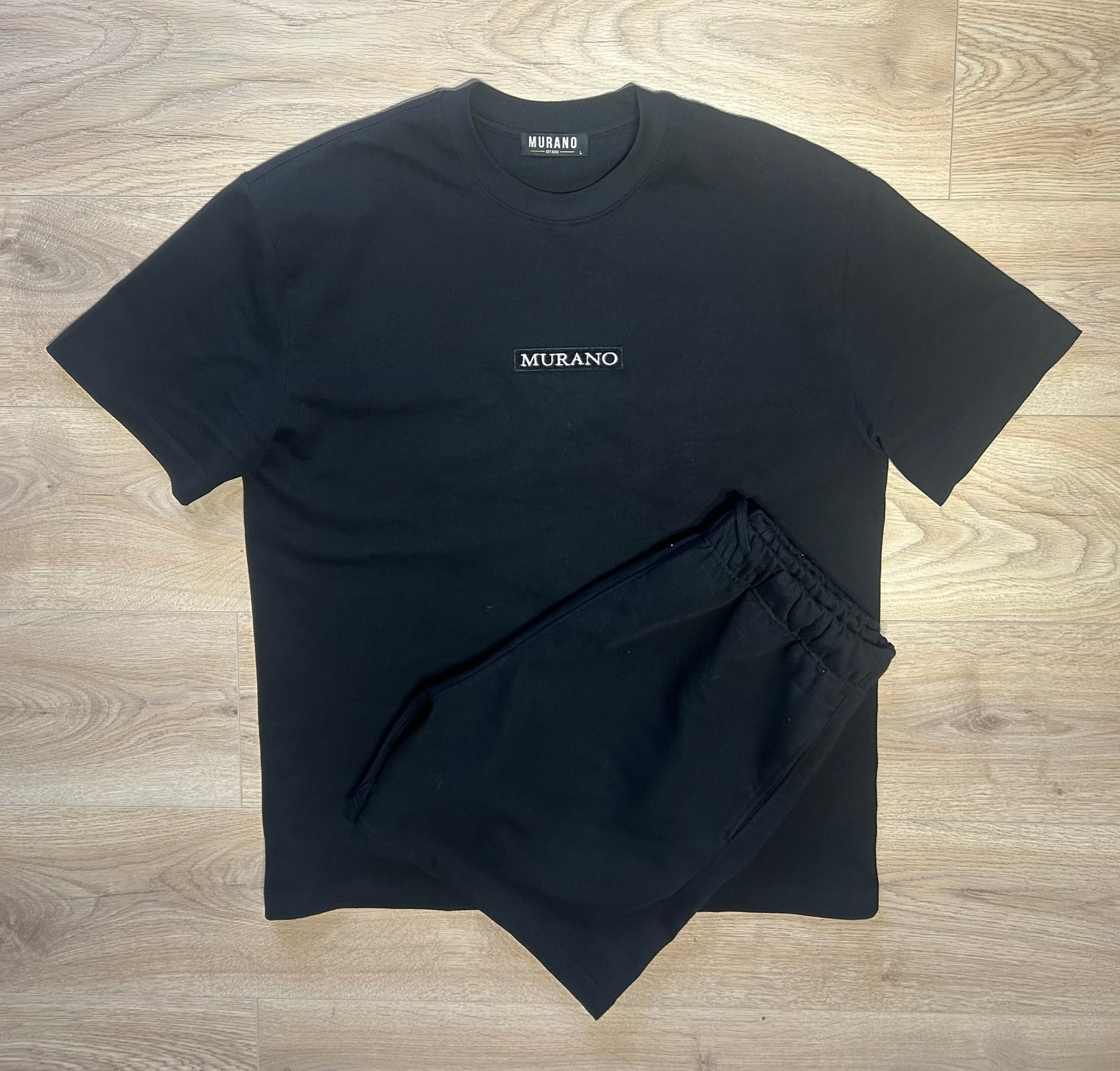 Mens Black Oversized Set